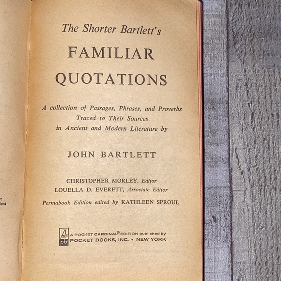 Bartletts Familiar Quotation book vintage - Picture 5 of 11